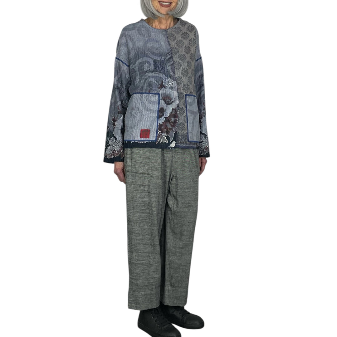 OVERDYE KANTHA CREW NECK SHORT JACKET