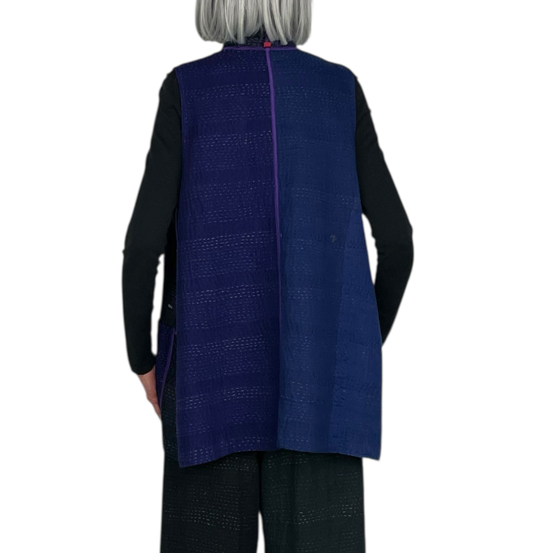 JAIPUR PATCH KIMONO VEST SHORT