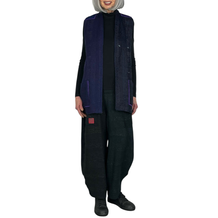 JAIPUR PATCH KIMONO VEST SHORT