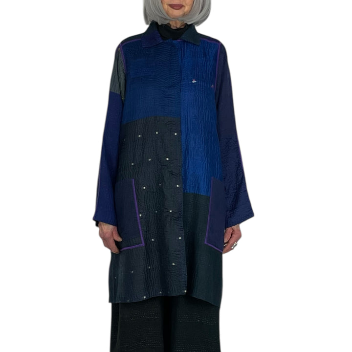 JAIPUR PATCH A-LINE DUSTER COAT