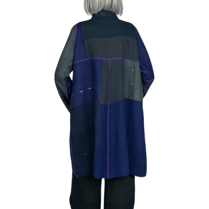 JAIPUR PATCH A-LINE DUSTER COAT