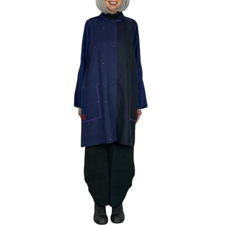 JAIPUR PATCH A-LINE DUSTER COAT