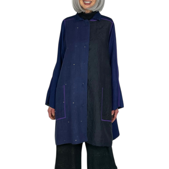 JAIPUR PATCH A-LINE DUSTER COAT
