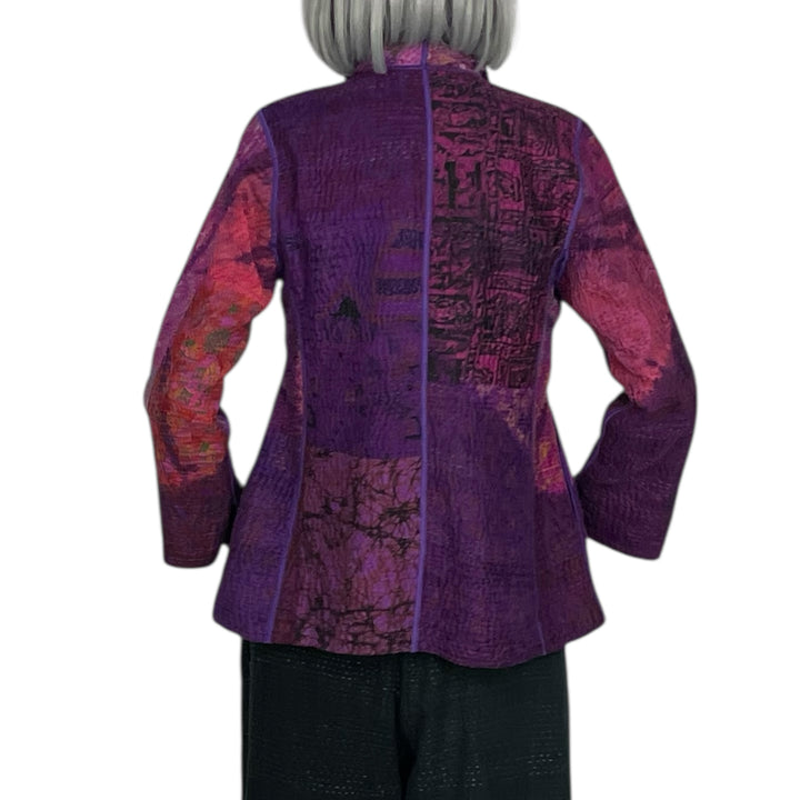 TIE DYE CIRCLE SHIBORI SHORT JACKET