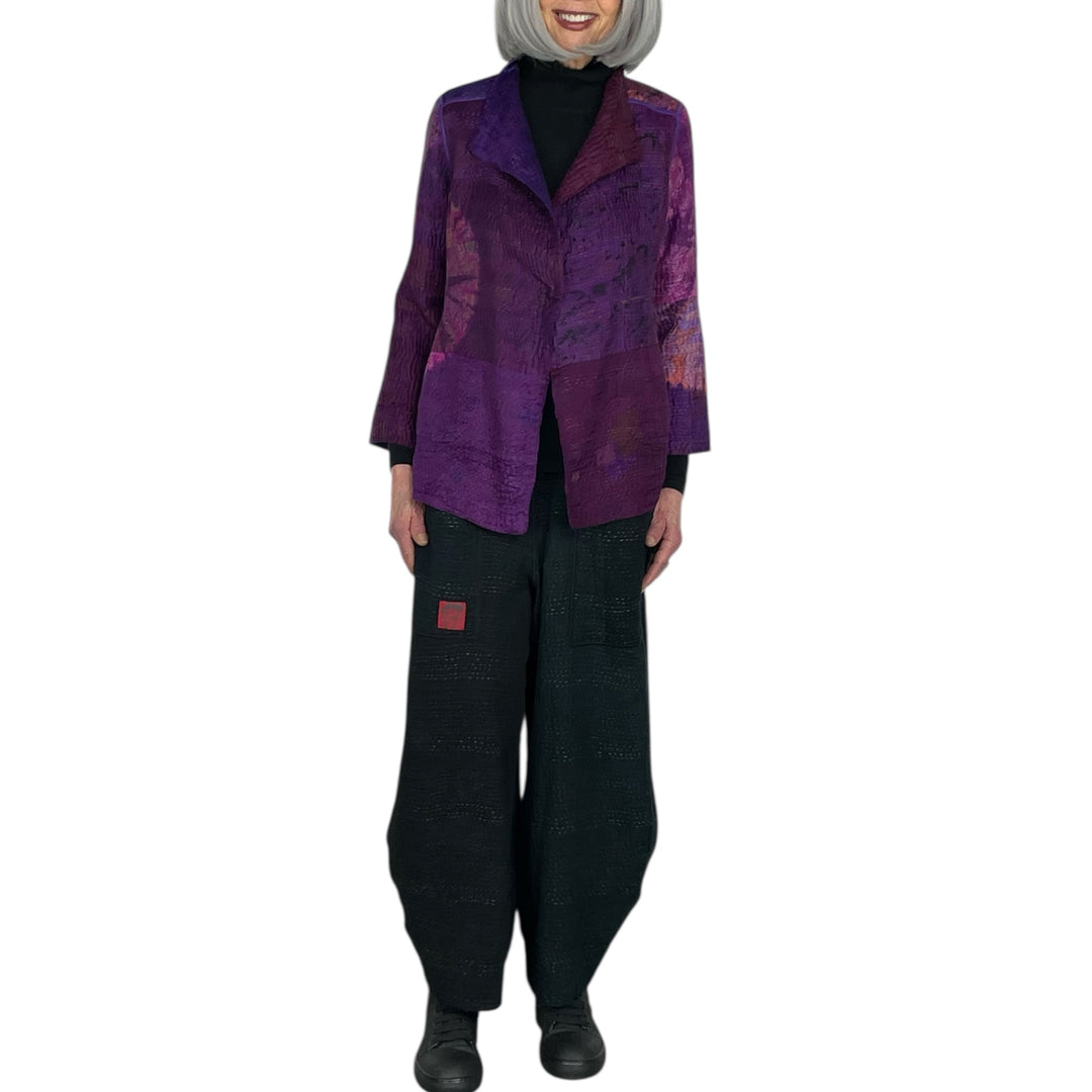 TIE DYE CIRCLE SHIBORI SHORT JACKET
