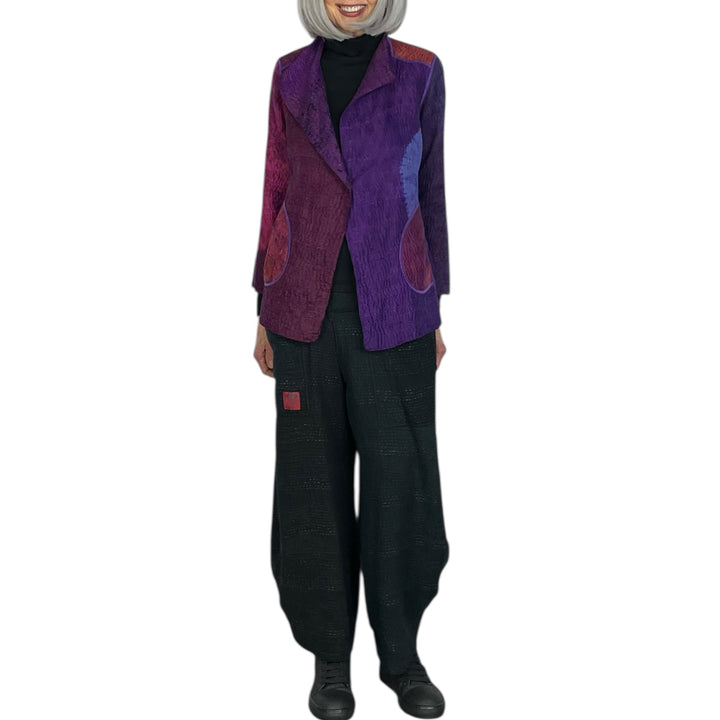 TIE DYE CIRCLE SHIBORI SHORT JACKET