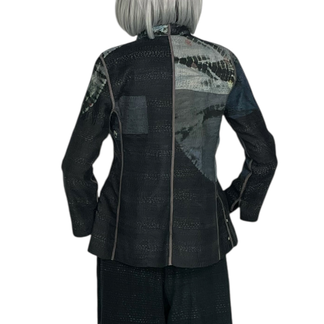 TIE DYE CIRCLE SHIBORI SHORT JACKET