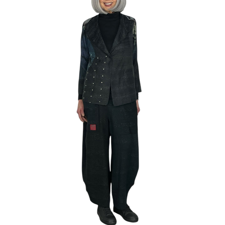 TIE DYE CIRCLE SHIBORI SHORT JACKET