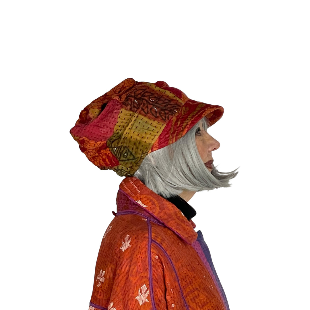 VINTAGE COTTON HALF BRIM HAT