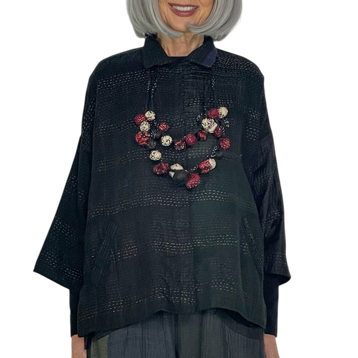 TWIGG SILK DOUBLE SHORT NECKLACE