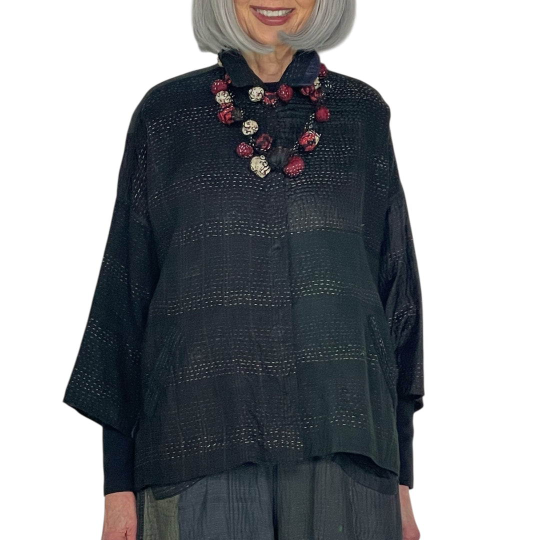TWIGG SILK DOUBLE SHORT NECKLACE