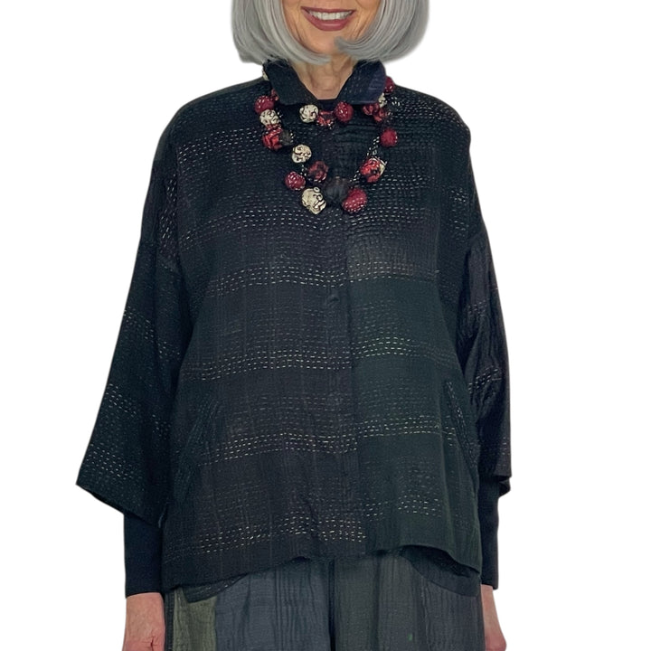 TWIGG SILK DOUBLE SHORT NECKLACE