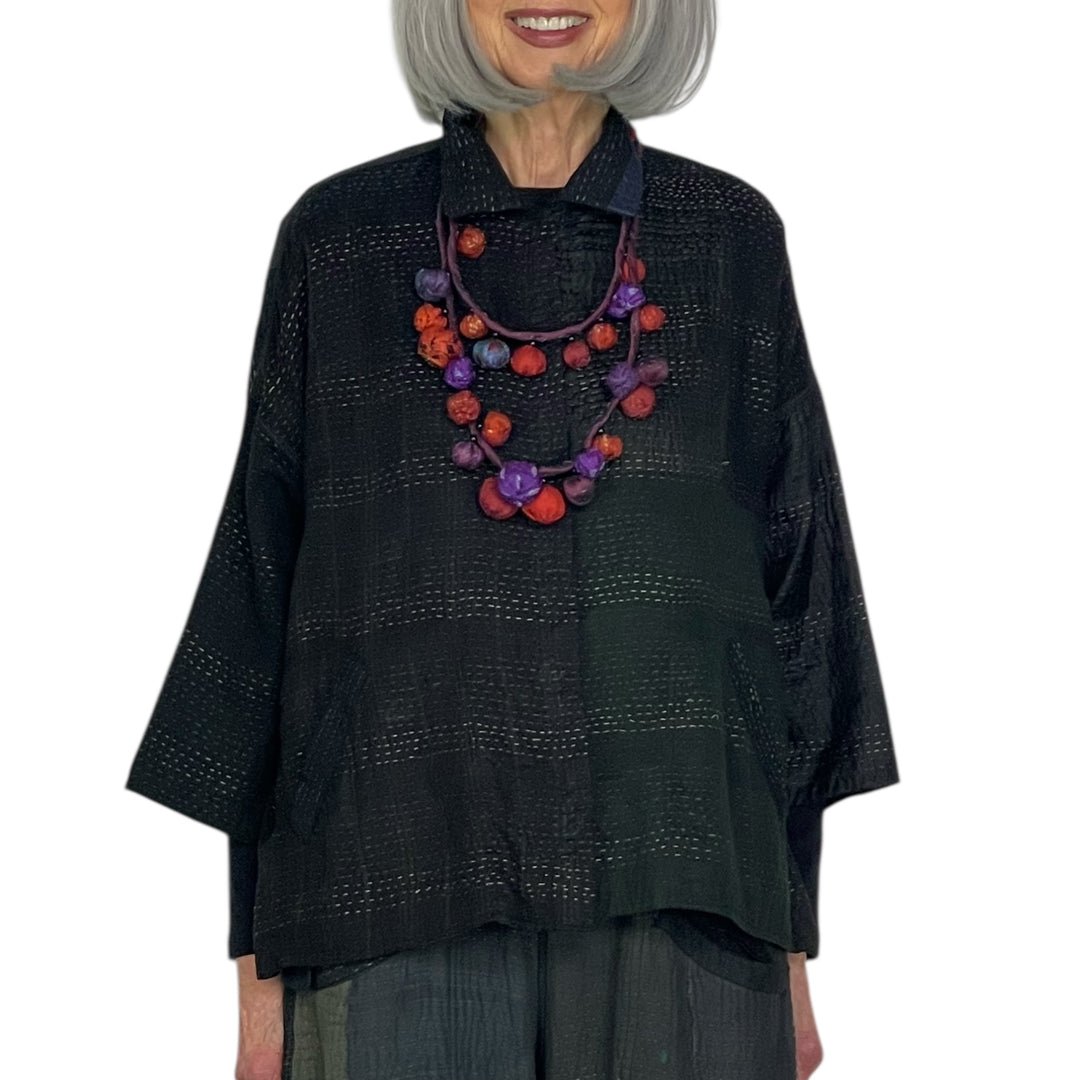 TWIGG SILK  DOUBLE SHORT NECKLACE