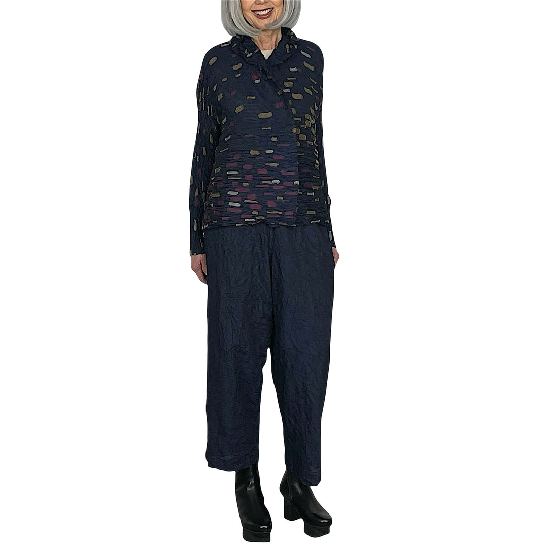 SOLID CRUSH PLEAT PANT