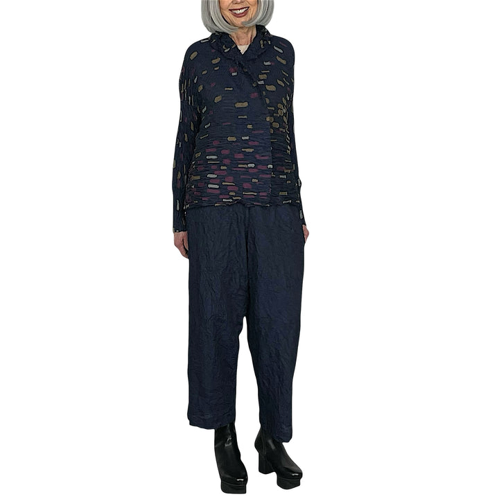 SOLID CRUSH PLEAT PANT