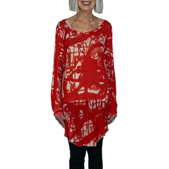 SILK JERSEY PRINT TEE