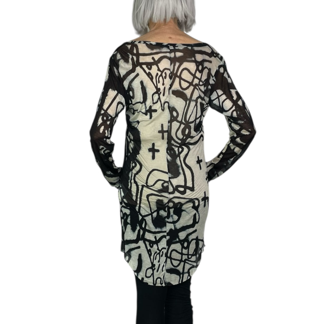 SILK JERSEY PRINT TEE