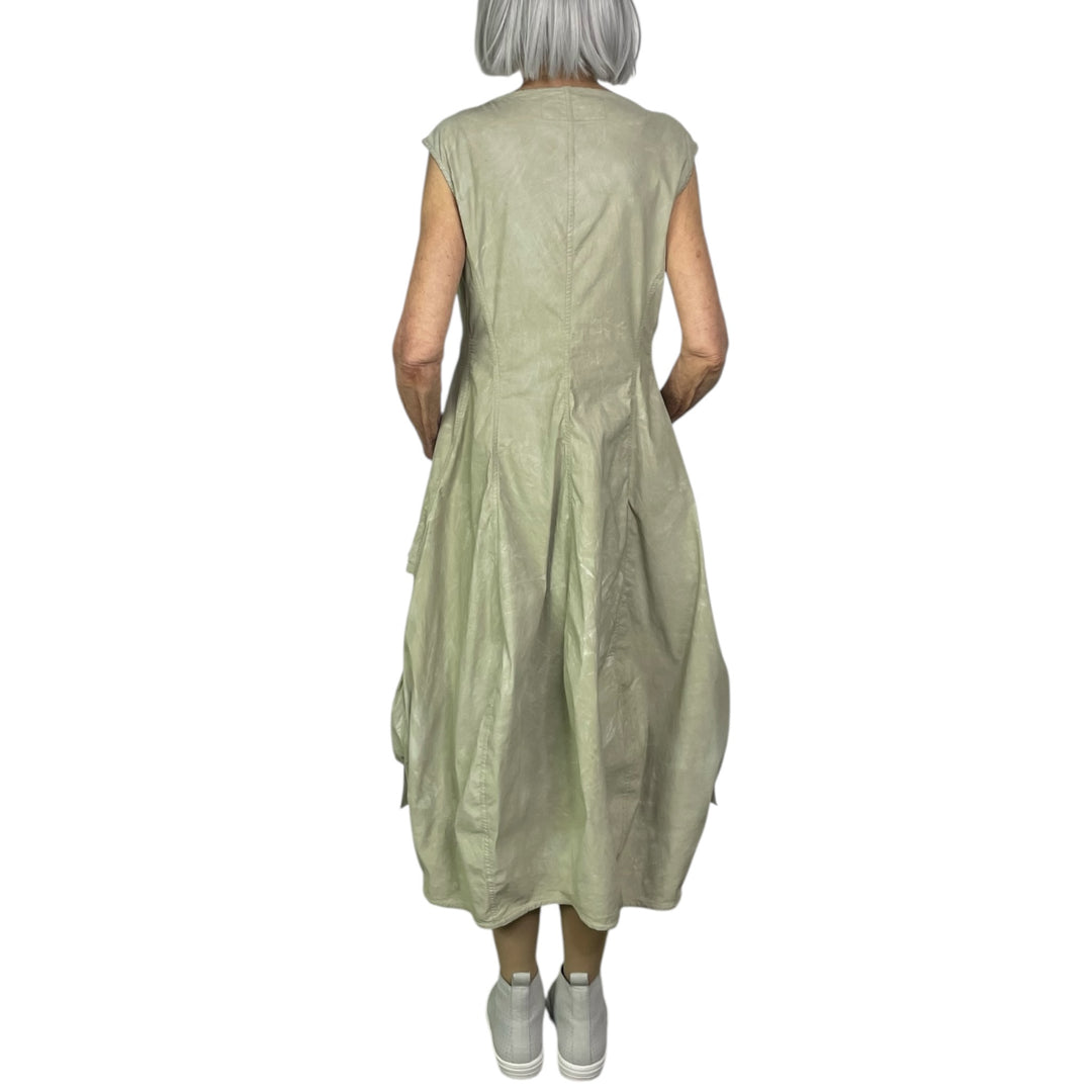 STRETCH TWILL SLEEVELESS DRESS