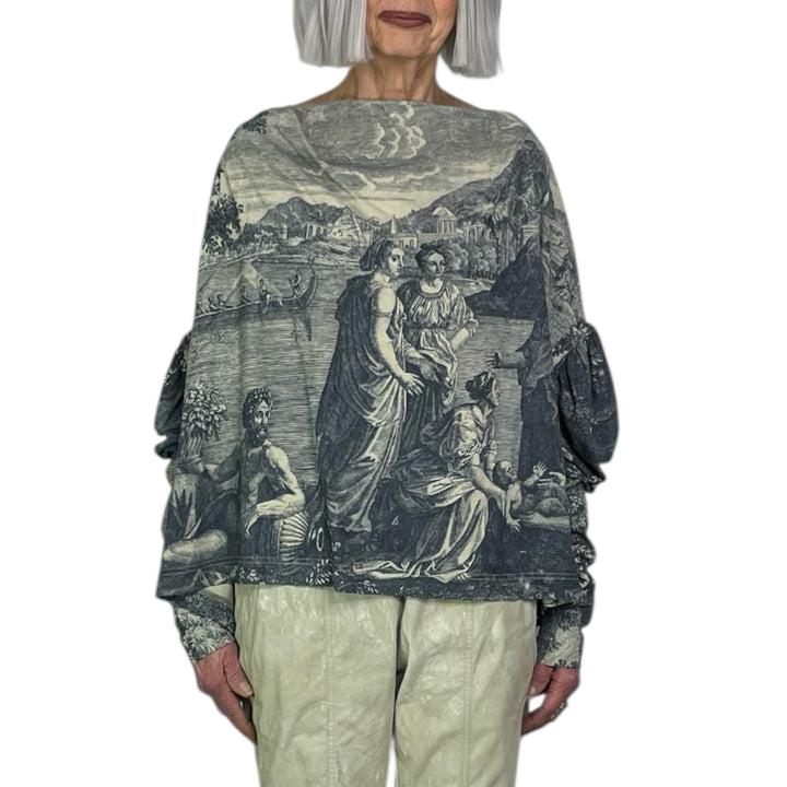 SCENIC PRINT L/S TOP