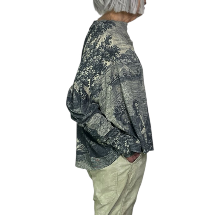 SCENIC PRINT L/S TOP