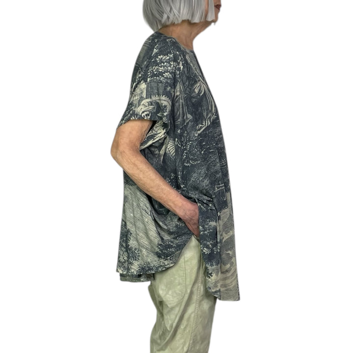SCENIC PRINT A-LINE TUNIC