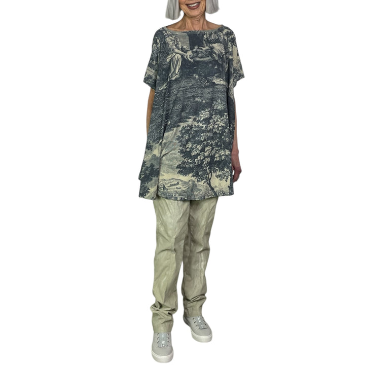 SCENIC PRINT A-LINE TUNIC