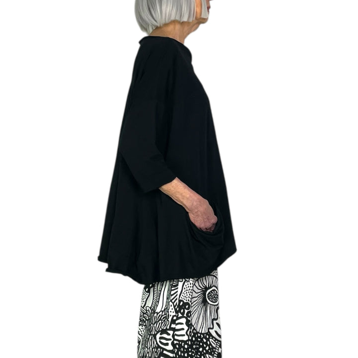 SOLID JERSEY TUNIC TOP