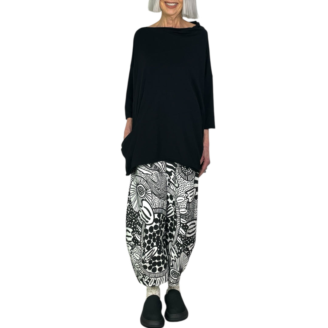 SOLID JERSEY TUNIC TOP