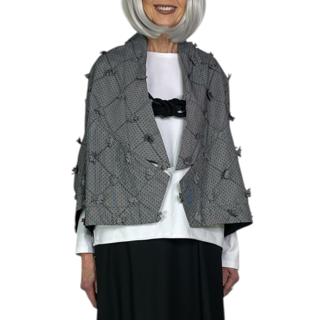 TEXTURED CROP JACKET