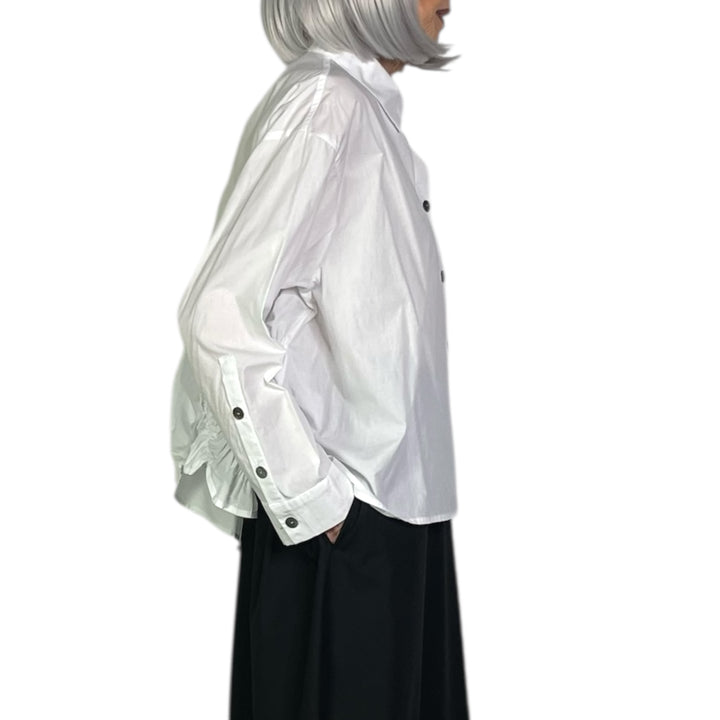 RUCHED BACK SHIRT