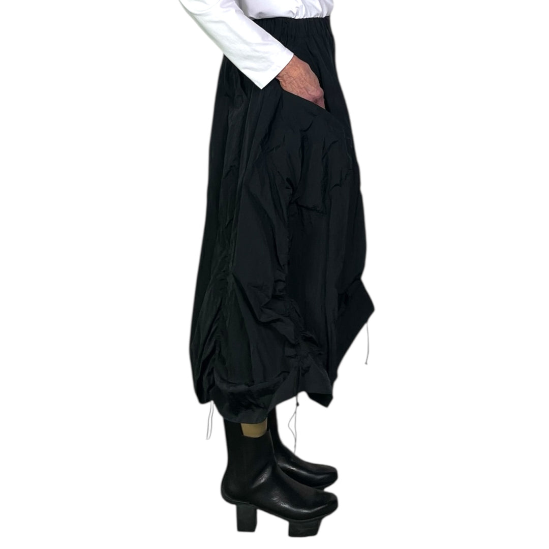 RUCHED A-LINE SKIRT