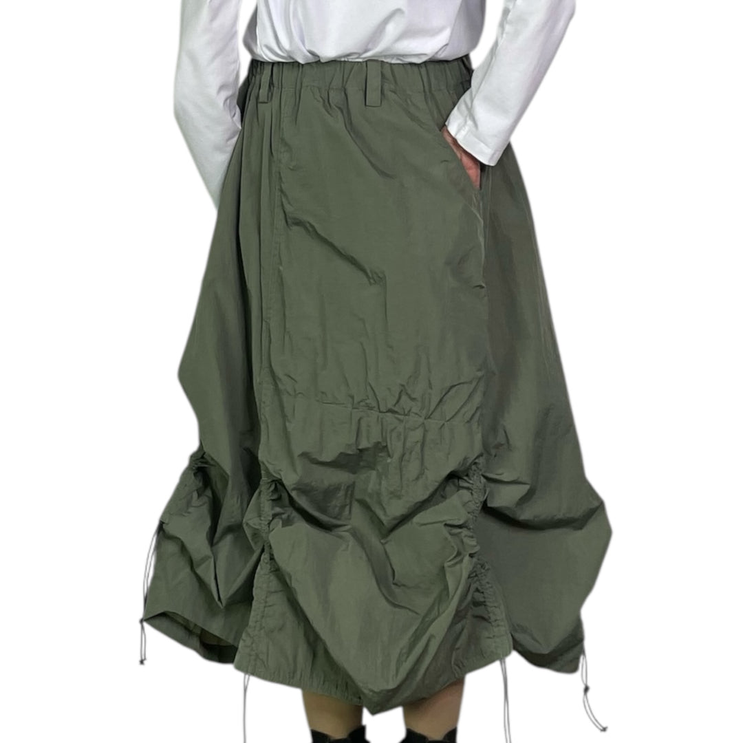 RUCHED A-LINE SKIRT