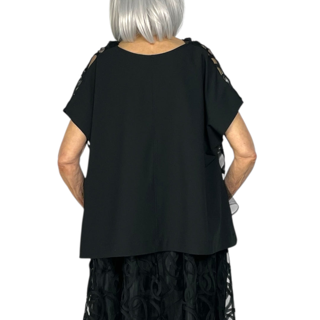 MESH SWIRL TOP