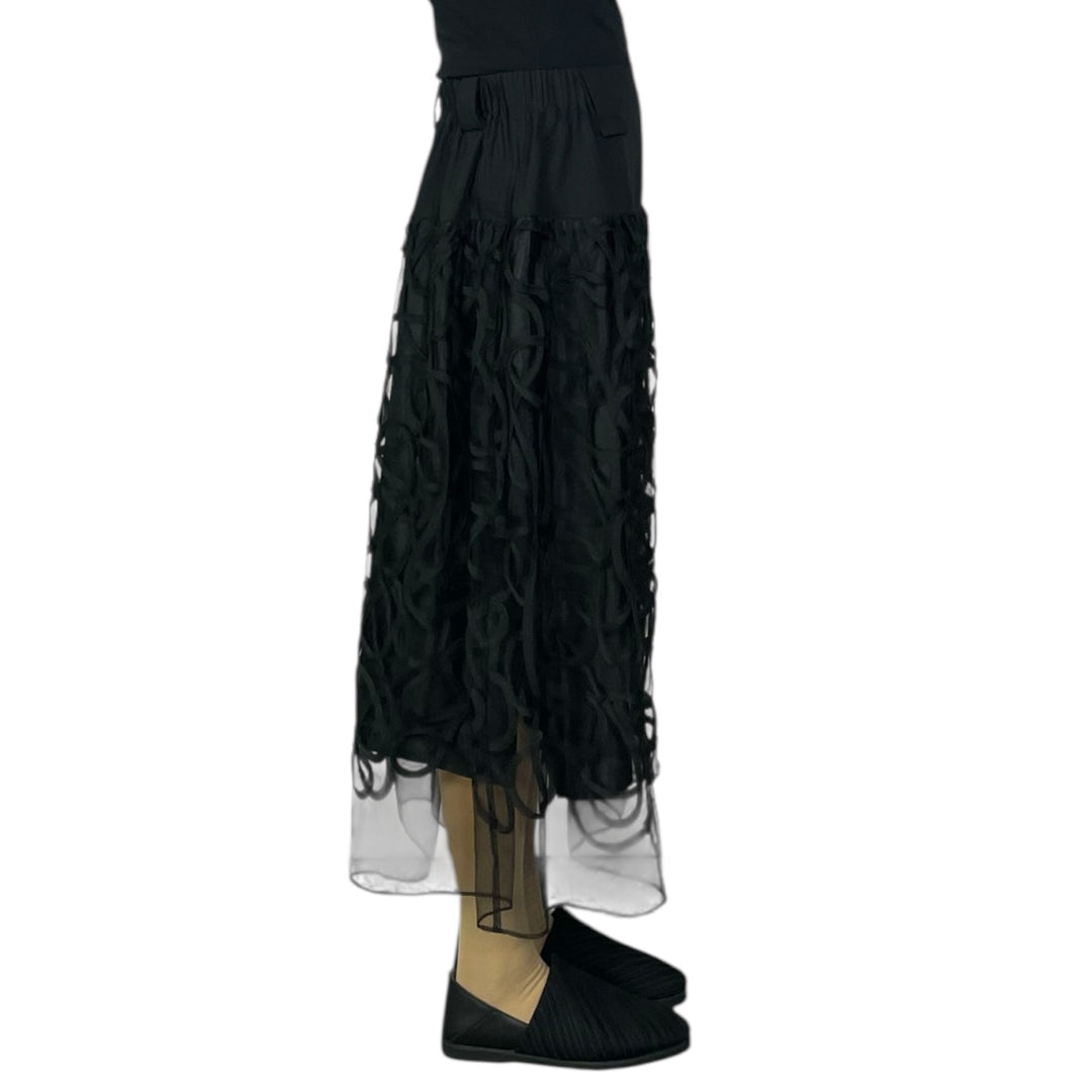MESH SWIRL SKIRT