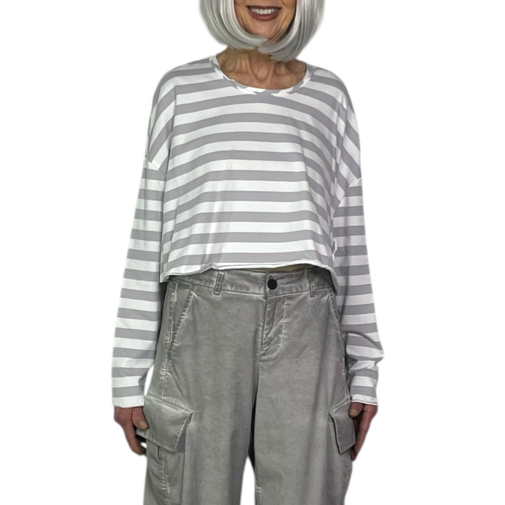 STRIPED JERSEY SNUGGLE SHIRT