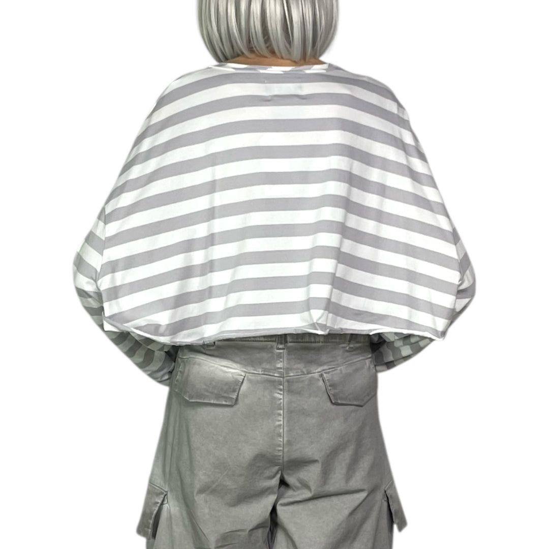 STRIPED JERSEY SNUGGLE SHIRT