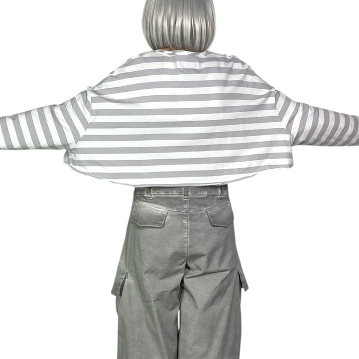 STRIPED JERSEY SNUGGLE SHIRT