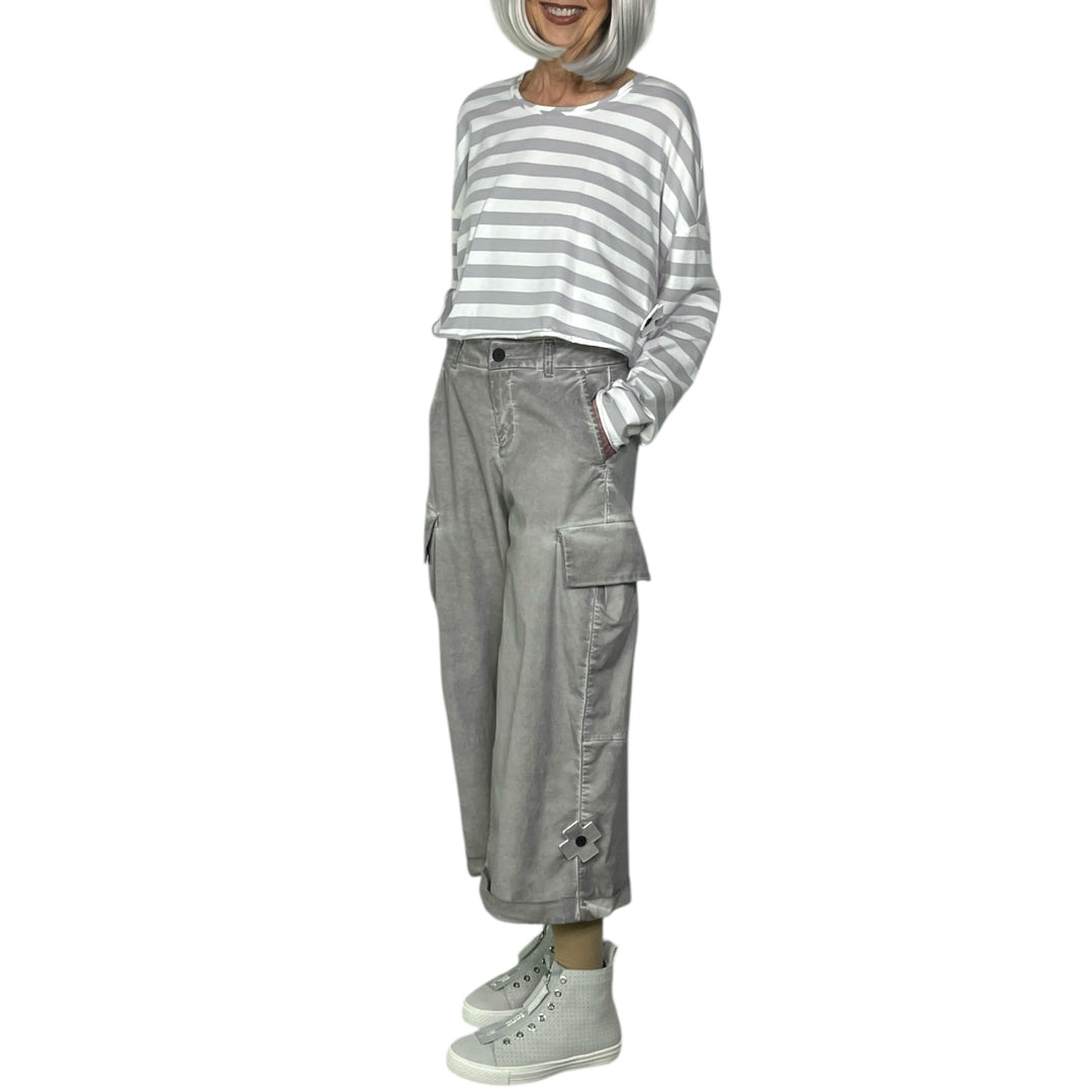 STRIPED JERSEY SNUGGLE SHIRT