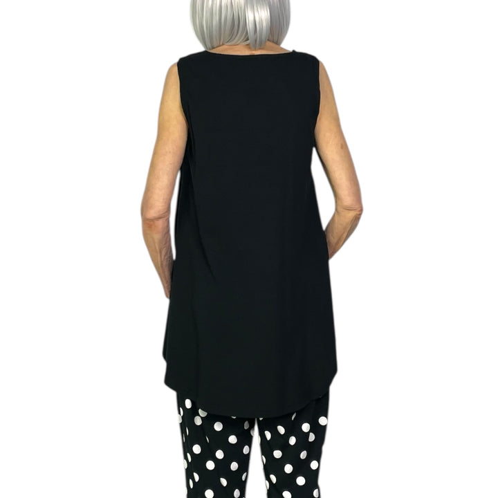 SOLID JERSEY LONG TANK TOP