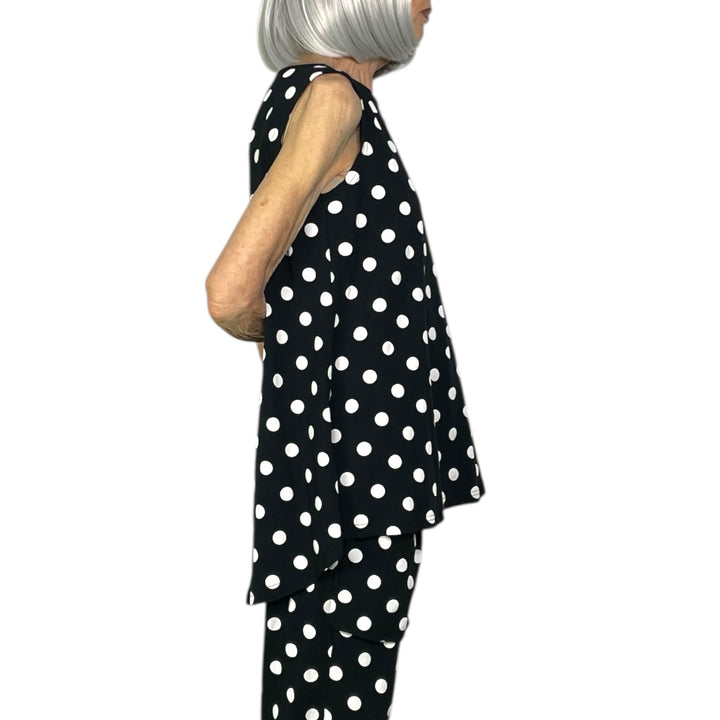 DOTS JERSEY LONG TANK TOP