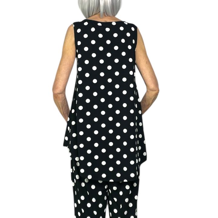 DOTS JERSEY LONG TANK TOP