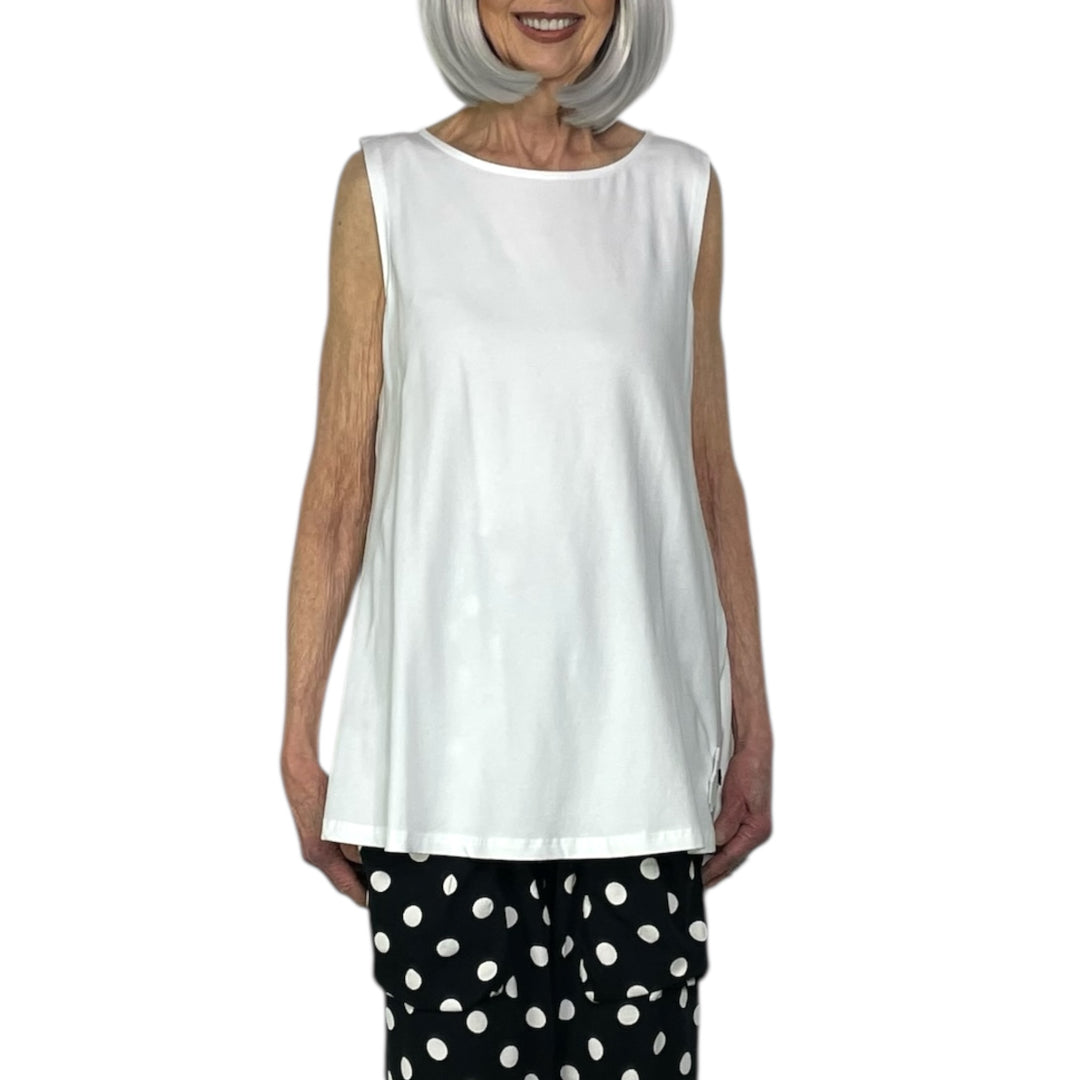 SOLID JERSEY LONG TANK TOP