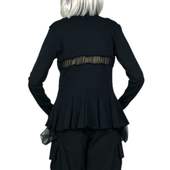 LA BELLE FRENCH TERRY JACKET W/TULLE