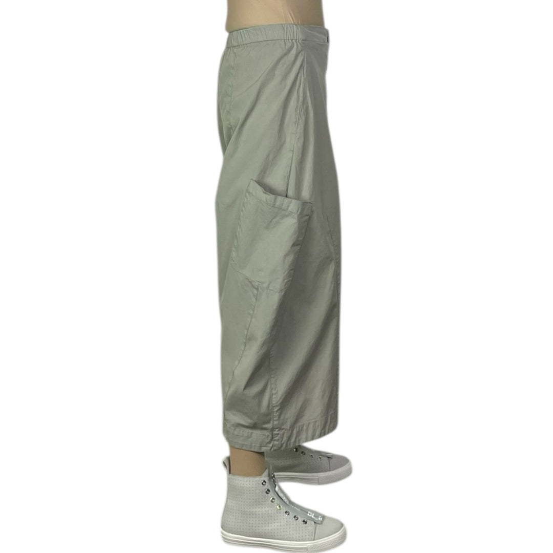 SNAP FRONT CROP PANT