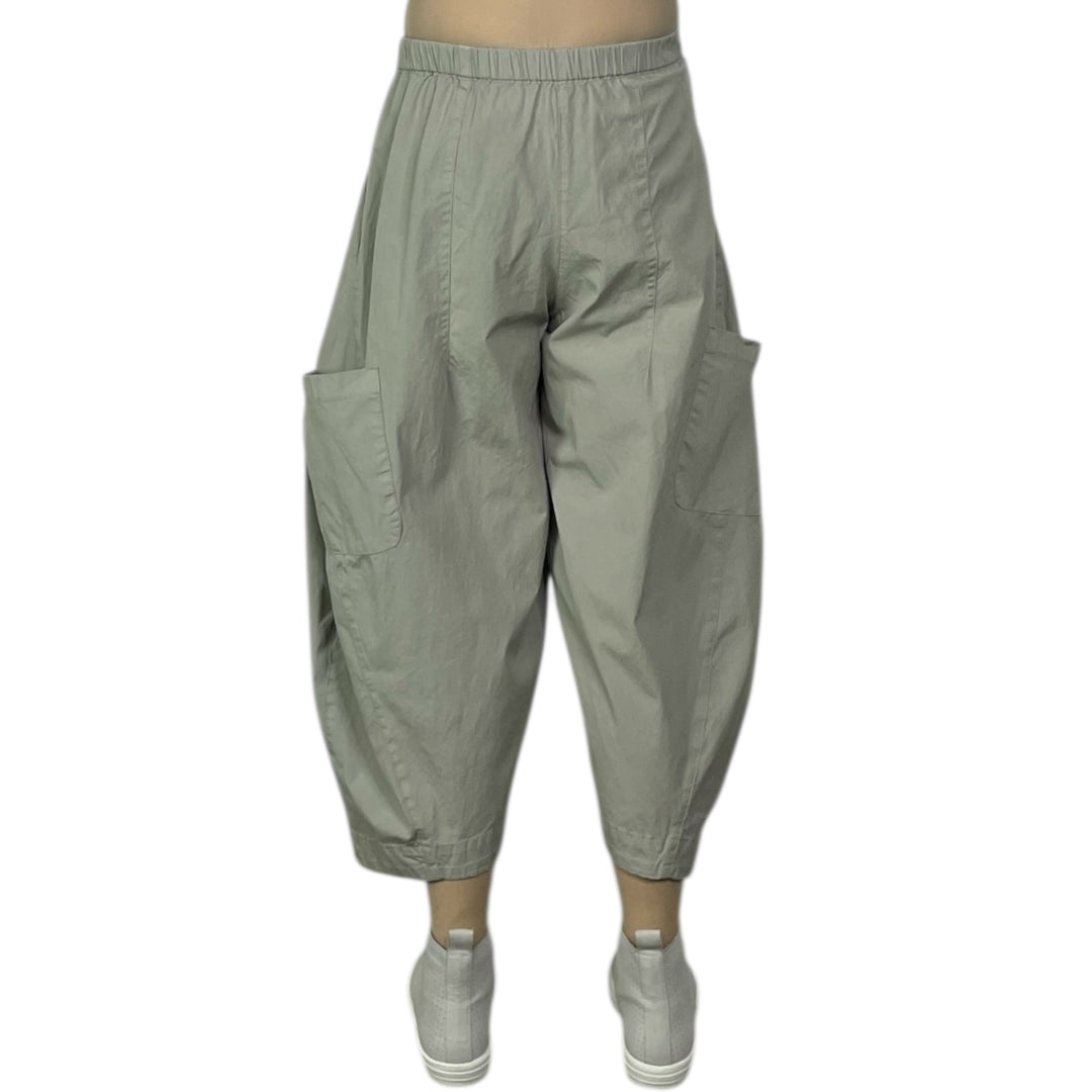 SNAP FRONT CROP PANT