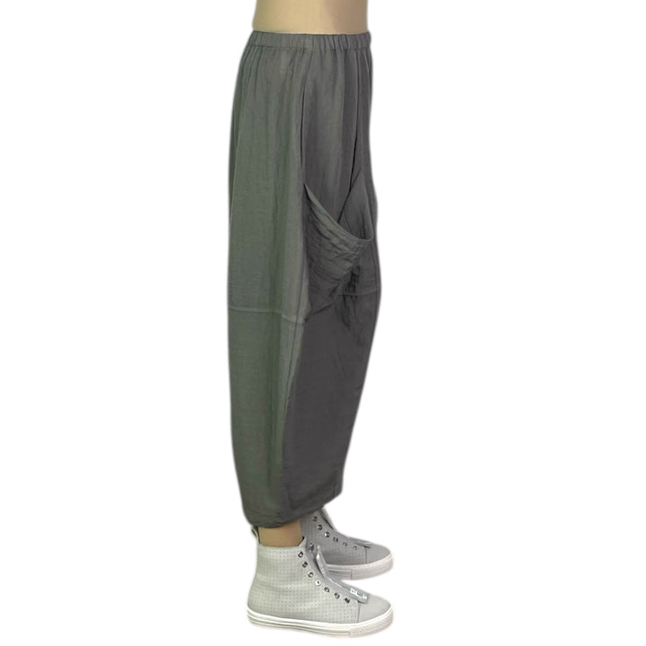 CRINKLE BAGGY CROP PANT