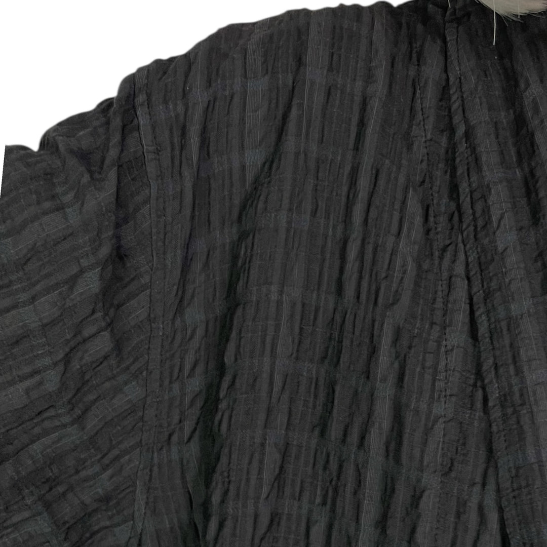 STRIPE CRINKLE GAIA COAT