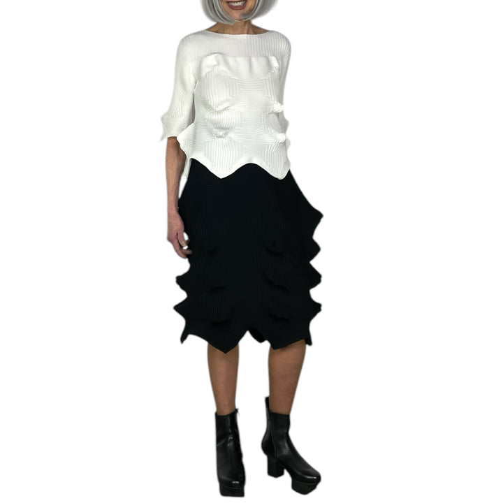LINKAGE KNIT SKIRT