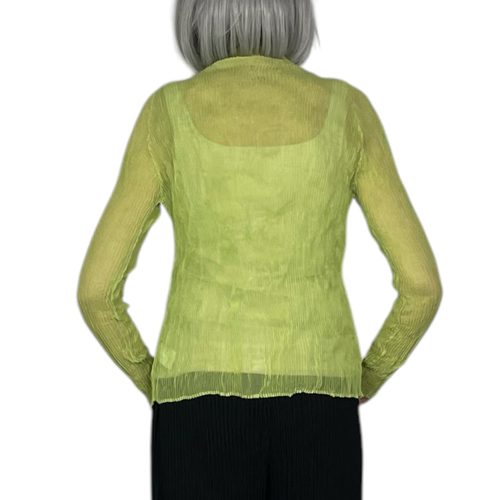 CHIFFON TWIST 2 HI-NECK TOP
