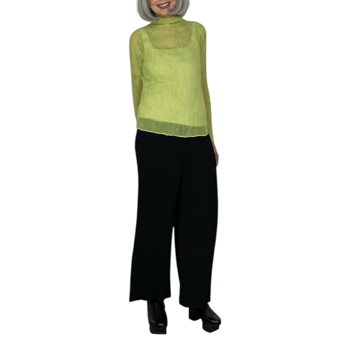 CHIFFON TWIST 2 HI-NECK TOP